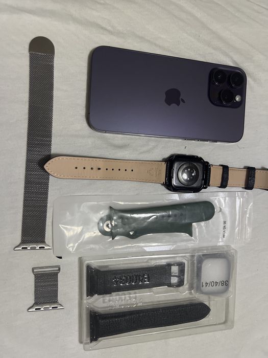 Iphone 14 pro max și apple watch seria 7 gps