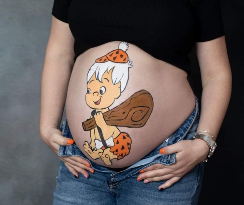 Pictura pe burtica gravide