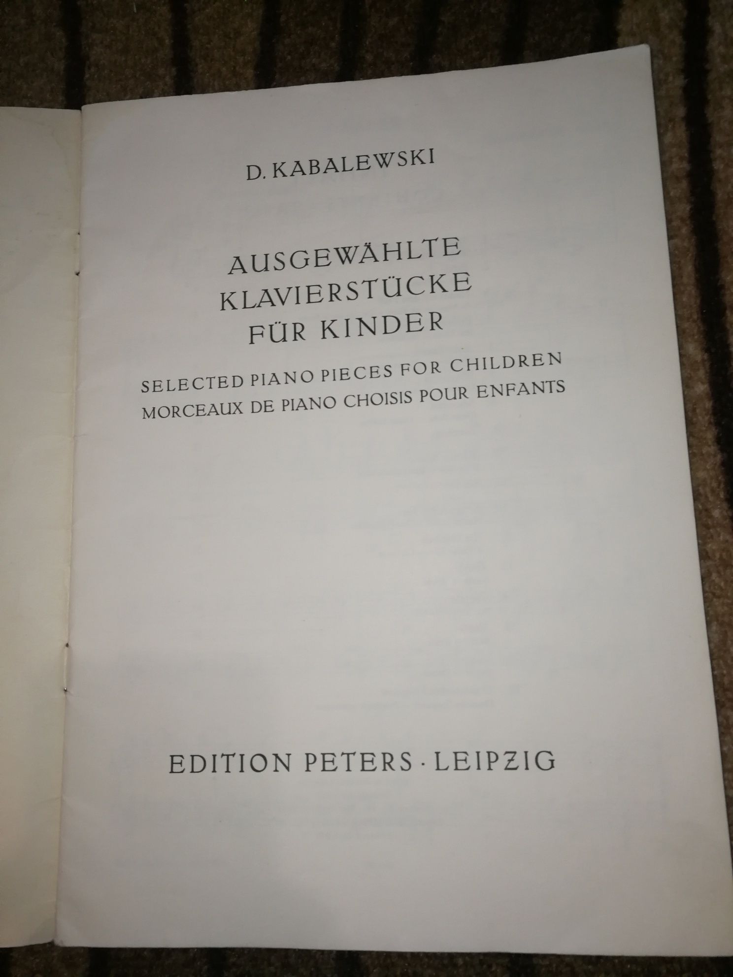 Ausgewählte Klavierstücke für Kinder - Dmitri Kabalewski