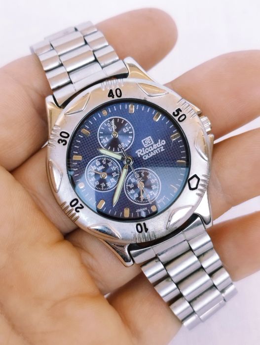 Ceas bărbătesc Ricardo cu quartz, din oțel inoxidabil.