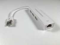 USB Ethernet Adaptor cu 3 porturi USB HUB 2.0