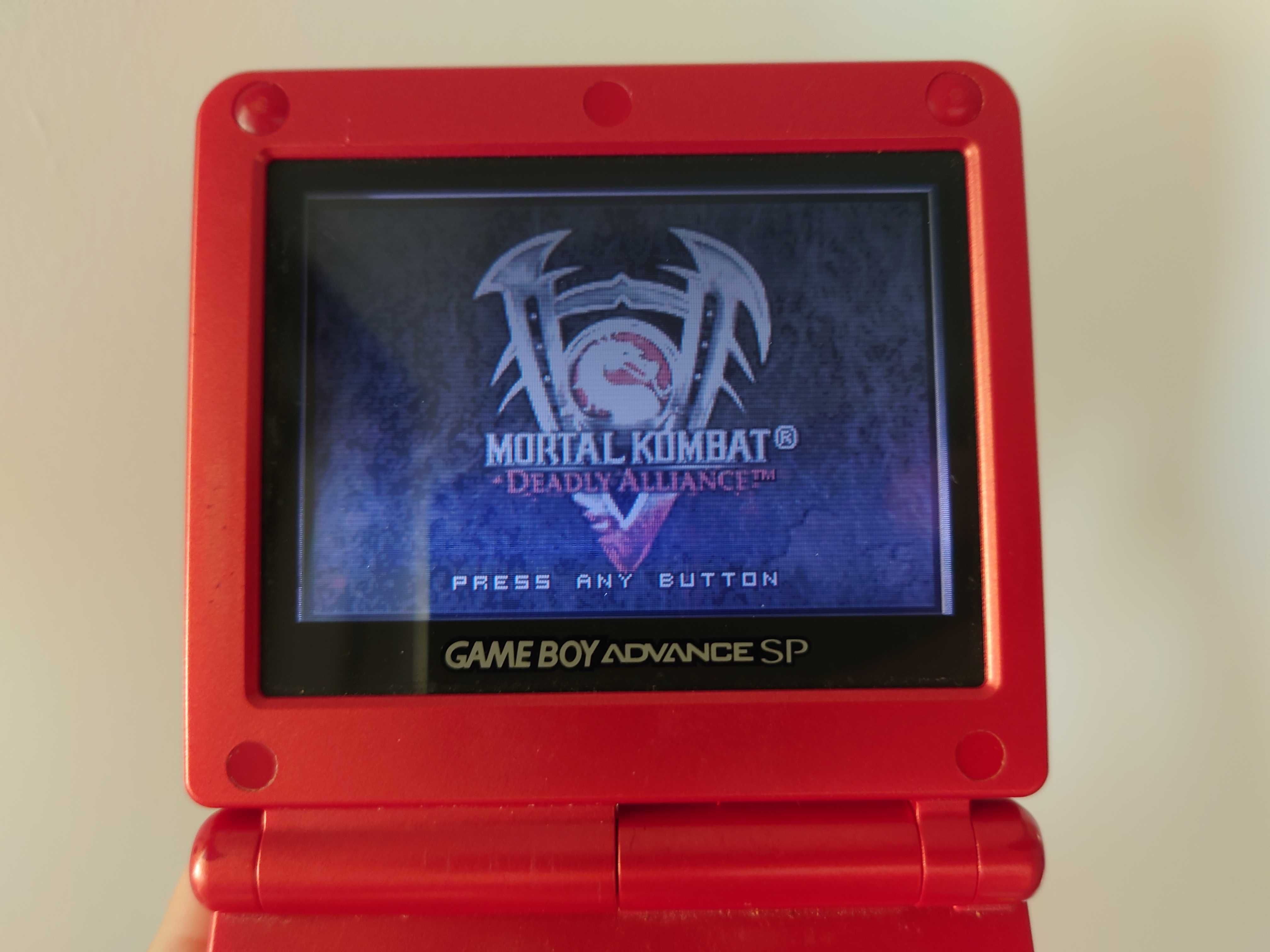 GBA SP + 10 игри + калъф + зарядно