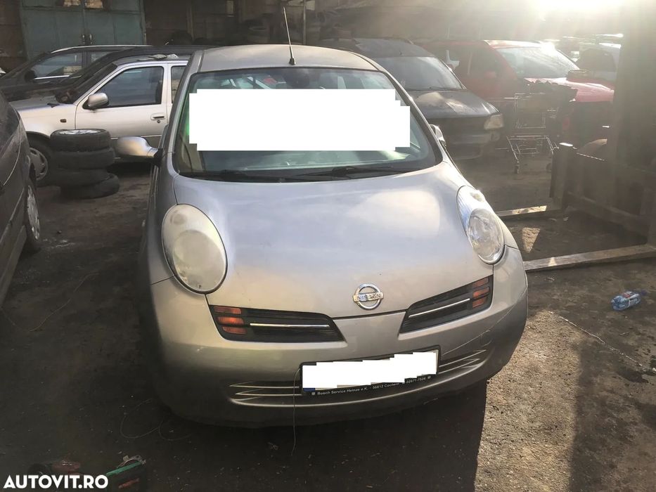 Capota fata motor Nissan Micra 2005 gri argintiu