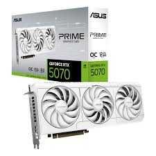 Видеокарта ASUS GeForce RTX 5070 PRIME WHITE OC Edition