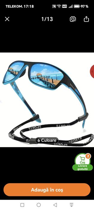 Ochelarii de soare unisex polarizați UV400 sport condus pește