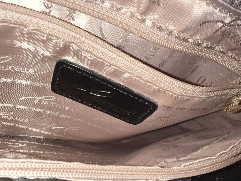 Geanta de mana din piele Nucelle