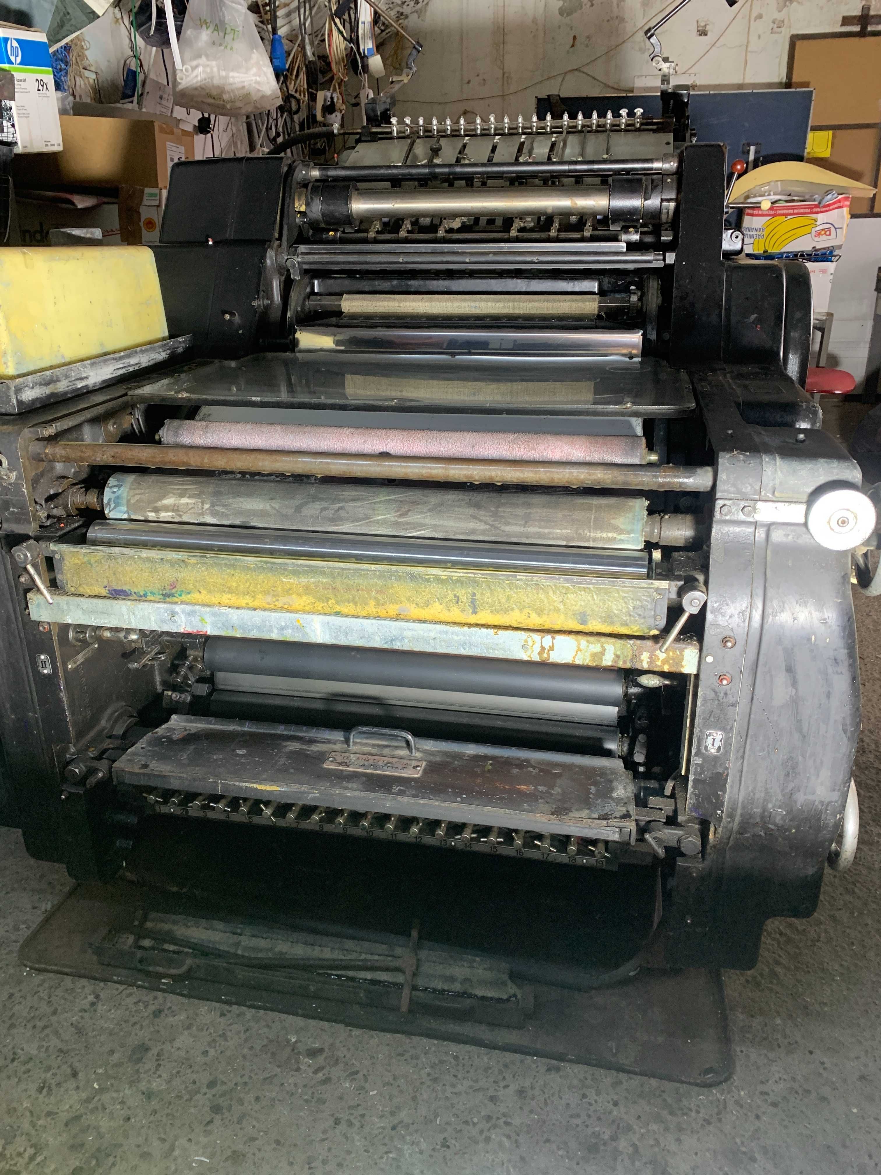 Masina de tiparit offset Haidelberg Kord 46x62 1965 1 culoare