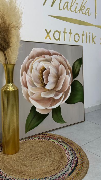 Картина пион для дома