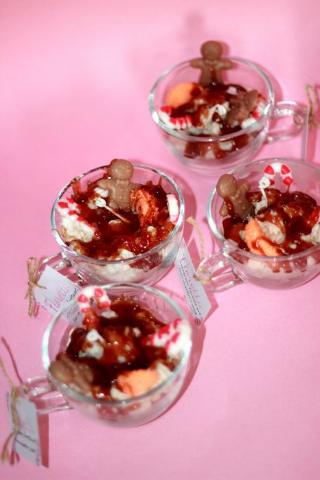 Ръчно направени свещи-десерти