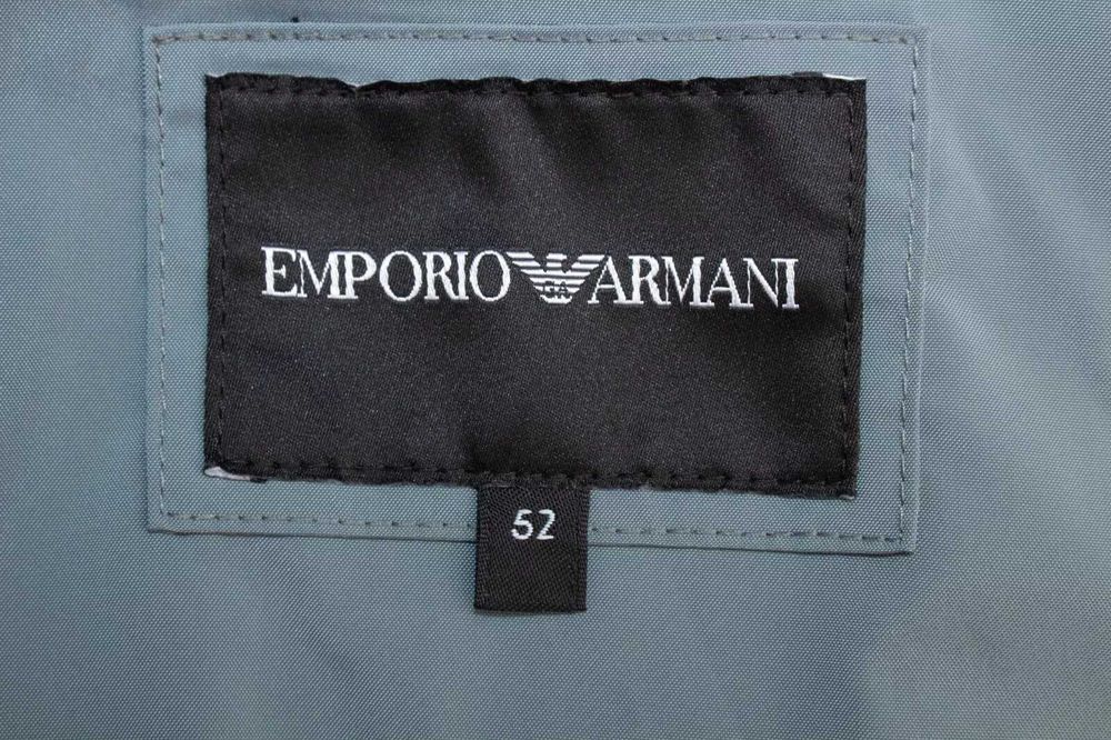 EMPORIO ARMANI оригинално мъжко яке бяло/сиво с качулка windbreaker L