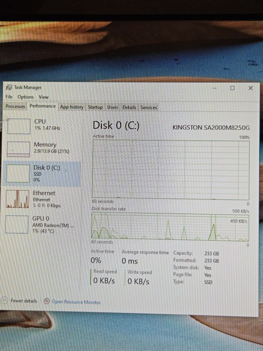 AMD Ryzen 5 3200G 16 gb DDR4 ssd 256 gb