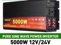 Invertor 5000w SINUSOIDA PURA DE 12V SAU 24V -220V