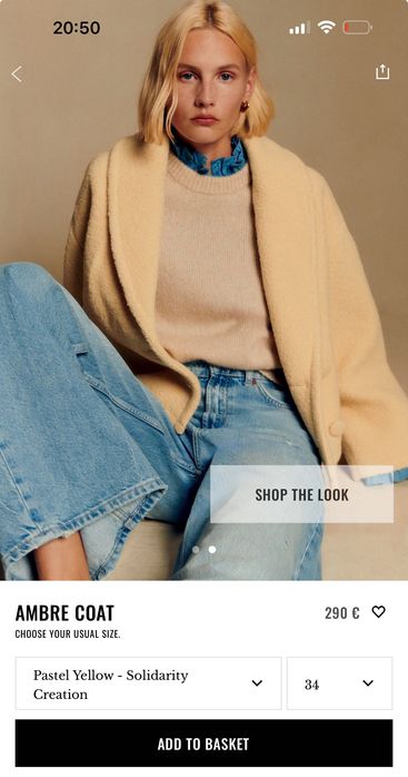 Ново палто Sezane есен-зима 2025/2026