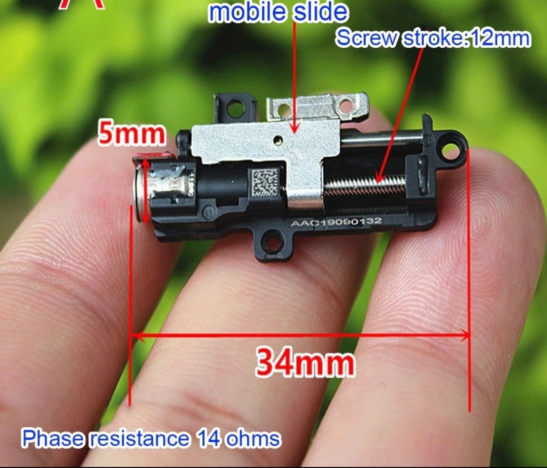 Миниатюрен прецизен стъпков мотор с винт