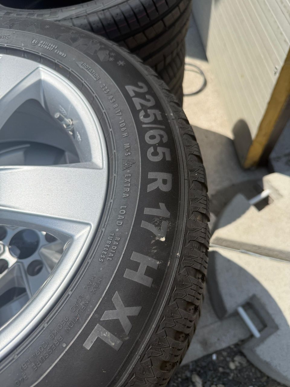 Roti aliaj 17inch Nissan Xtrail 225/65/17 Iarna