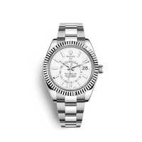 Часовник Rolex Sky-Dweller 18k White gold & Stainless Steel White Dial
