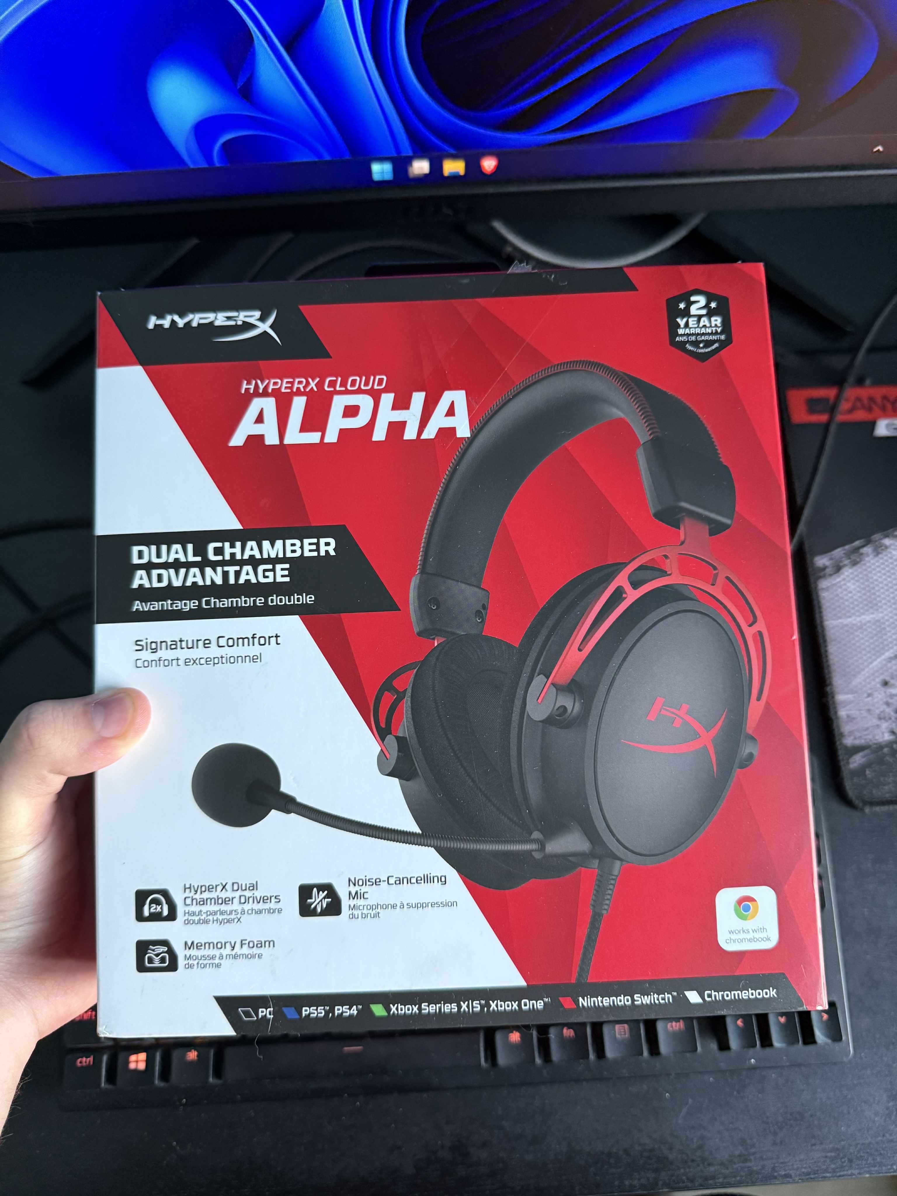 Геймърски слушалки HyperX Cloud Alpha с гаранция