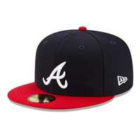 Sapca New Era 59fifty atlanta braves side patch