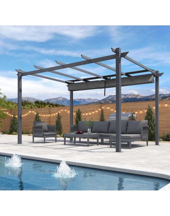 Пергола градинска с подвижен покрив