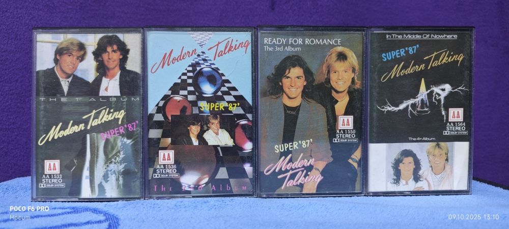 Аудиокассеты, фирменная запись Modern Talking