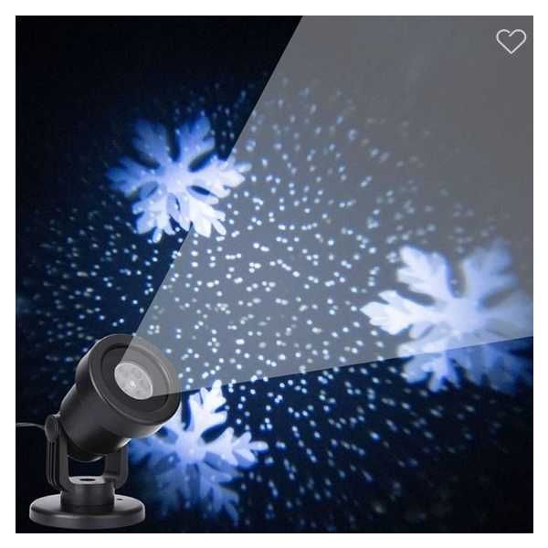 Декоративен LED прожектор Mercado Trade, Бели снежинки