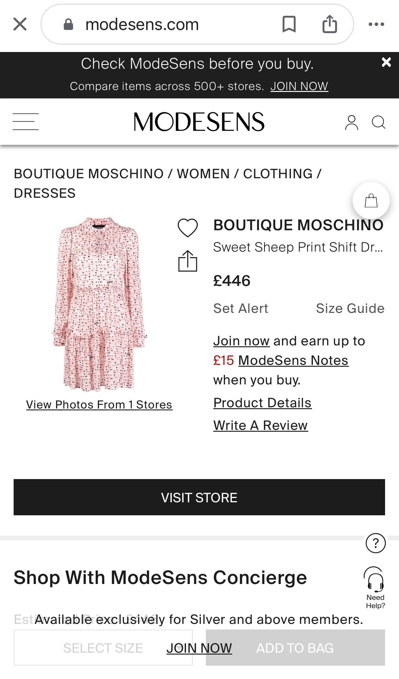 Рокля Moschino, нова