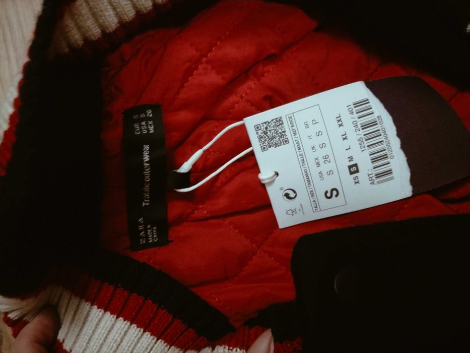 Palton lana nou cu eticheta zara
