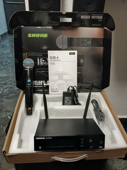 Microfon wireless shure SLX d digital made in Mexic. Impecabil