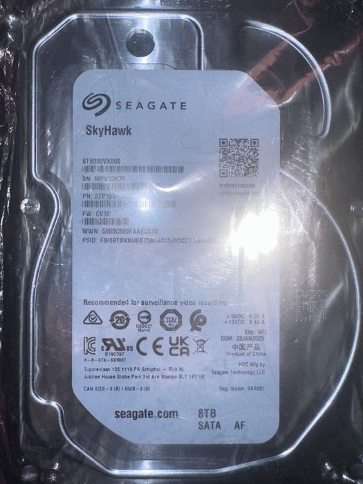 Hdd 8tb новый seagate