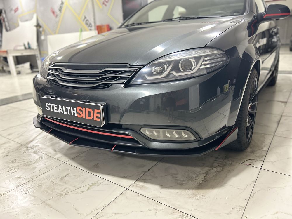 Gentra Laccetti Tuning Комплект Спойлеры Обвесы Сплиттер RedLine