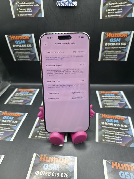 iPhone 16 Pro Max / Desert / 256GB / 95% / Garanție/ Posibilitate Rate