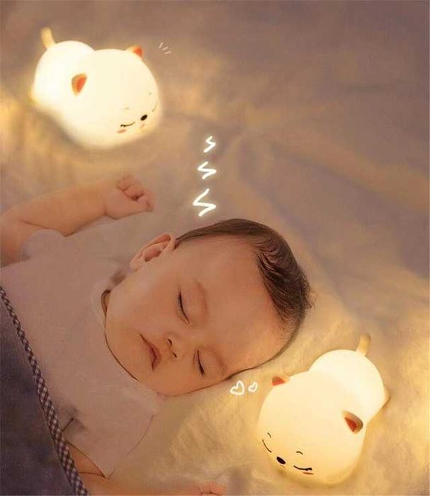 Lampa silicon pentu copii lumina calda si rece