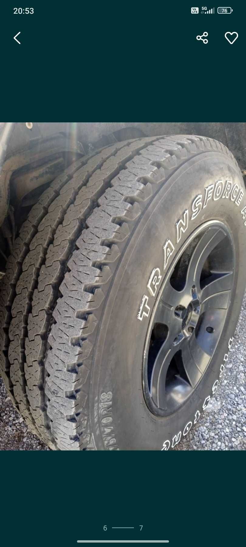 Гуми Firestone 275/70 R18 и джанти 18цола, 5Х130 G class
