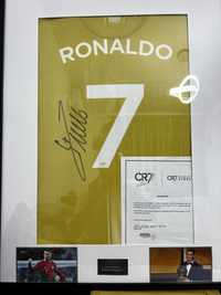 Tricou semnat de jucatorul Cristiano Ronaldo cu certifcat