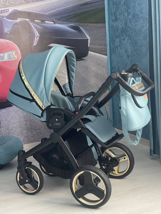 Krausman – Carucior 3 in 1 Prime Mirage Blue Gold –