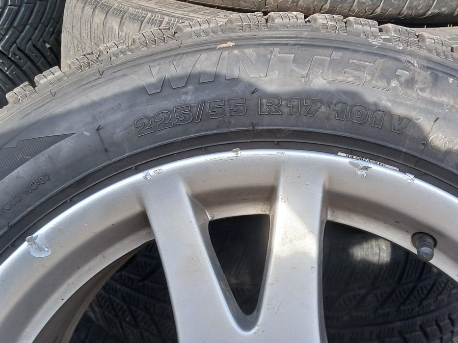 Vând jante ORIGINALE Mercedes R17+ CAUCIUCURI iarnă
