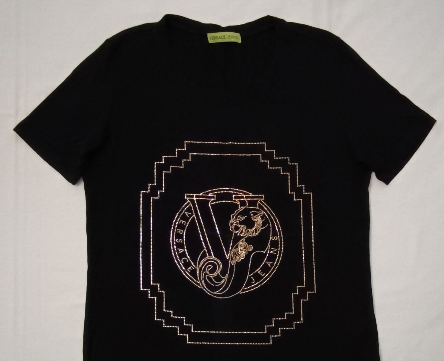 Versace Jeans Shirt оригинална тениска S памучна черна фланелка