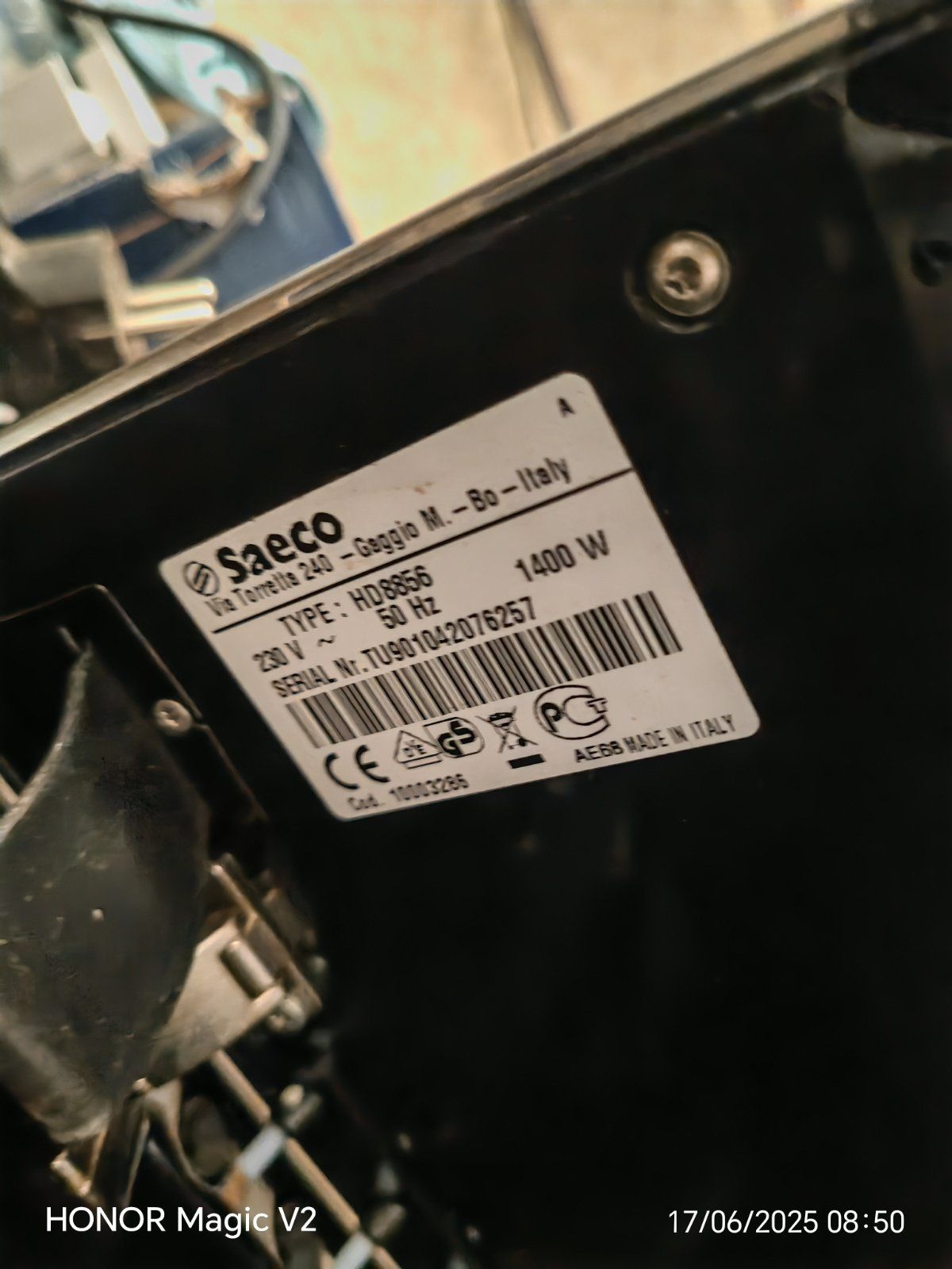 Saeco HD8856 Exprelia