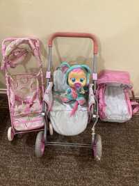 Две детски колички за купата +кукла Cry Babies