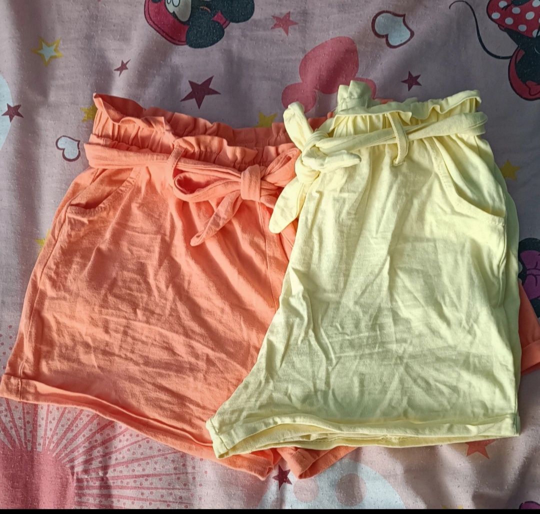 2x pantaloni scurți fete