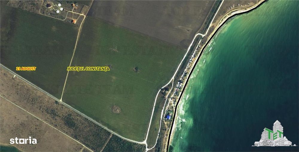 Teren intravilan constructii cu deschidere la mare in 23 August  Const