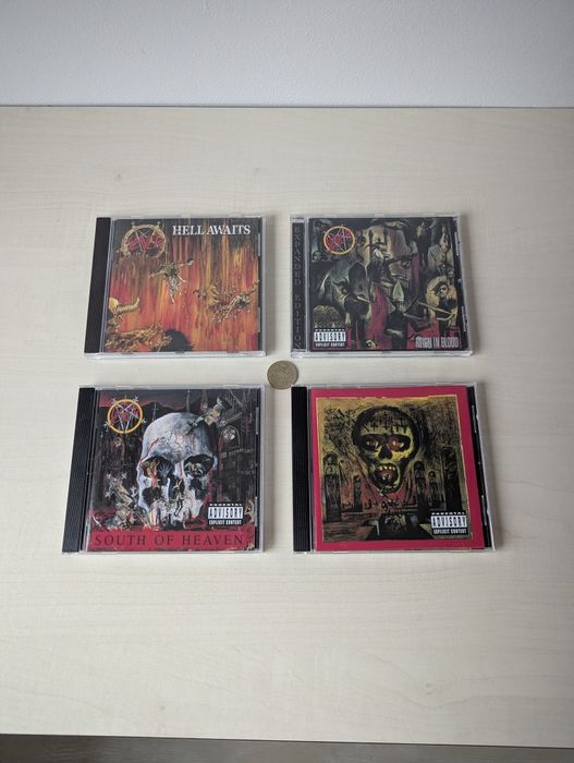 4 Albume Slayer - Hell Awaits, Reign in Blood, South of Heaven +  unul