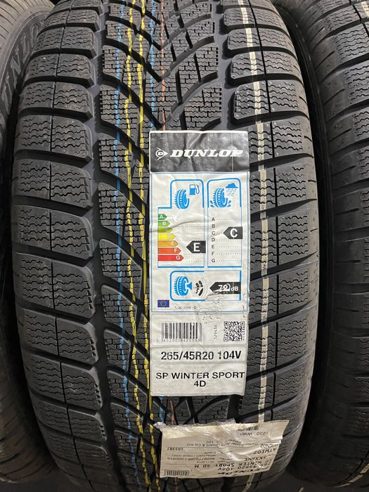 4 anvelope Noi Dunlop 265/45/20