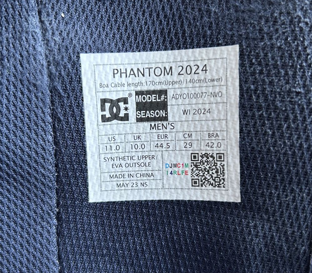 Сноуборд обувки DC Phantom 2024 (44,5)