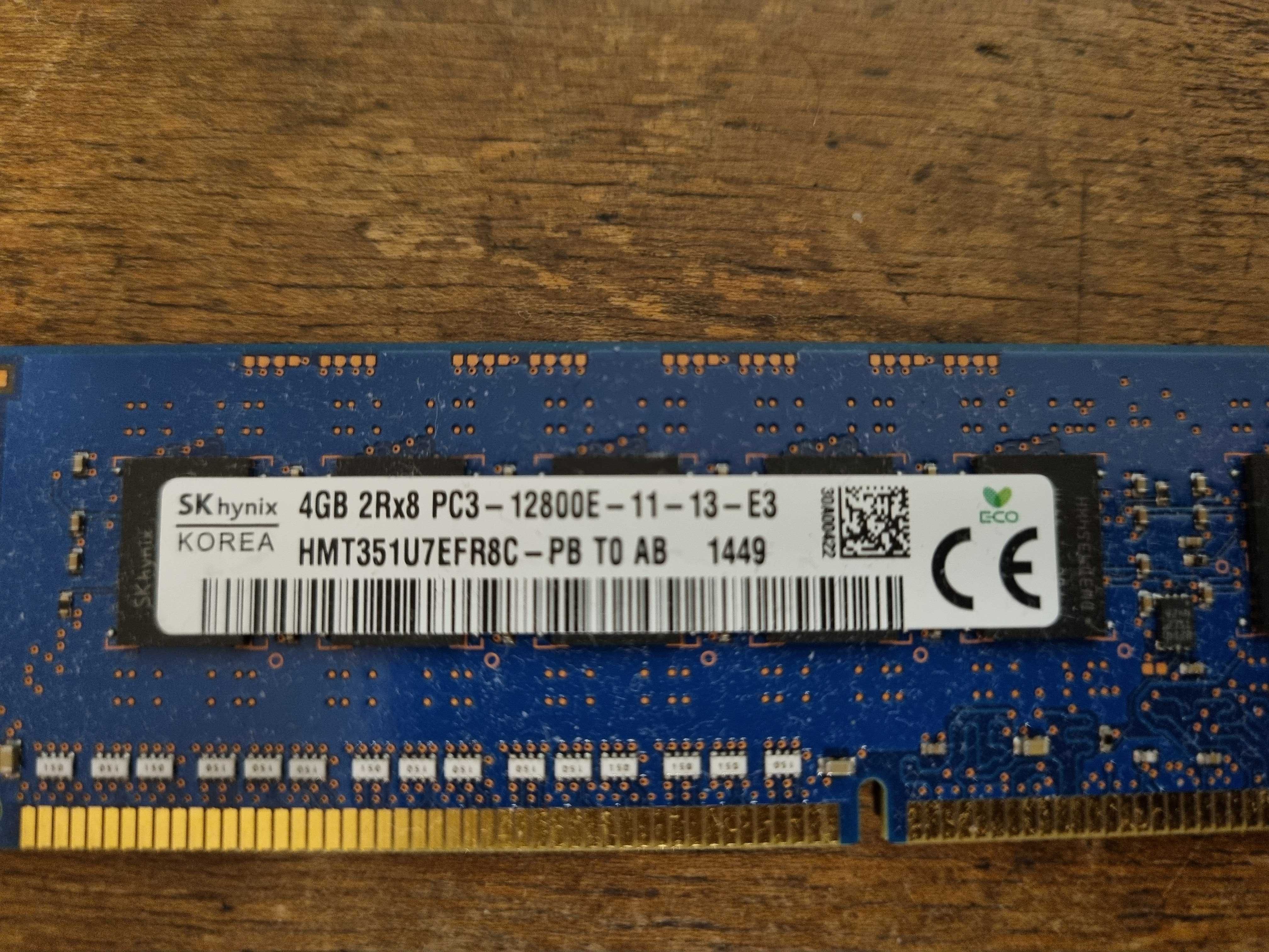 Памет DDR3 за работни станции 8GB 12800E ECC Unbuffered
