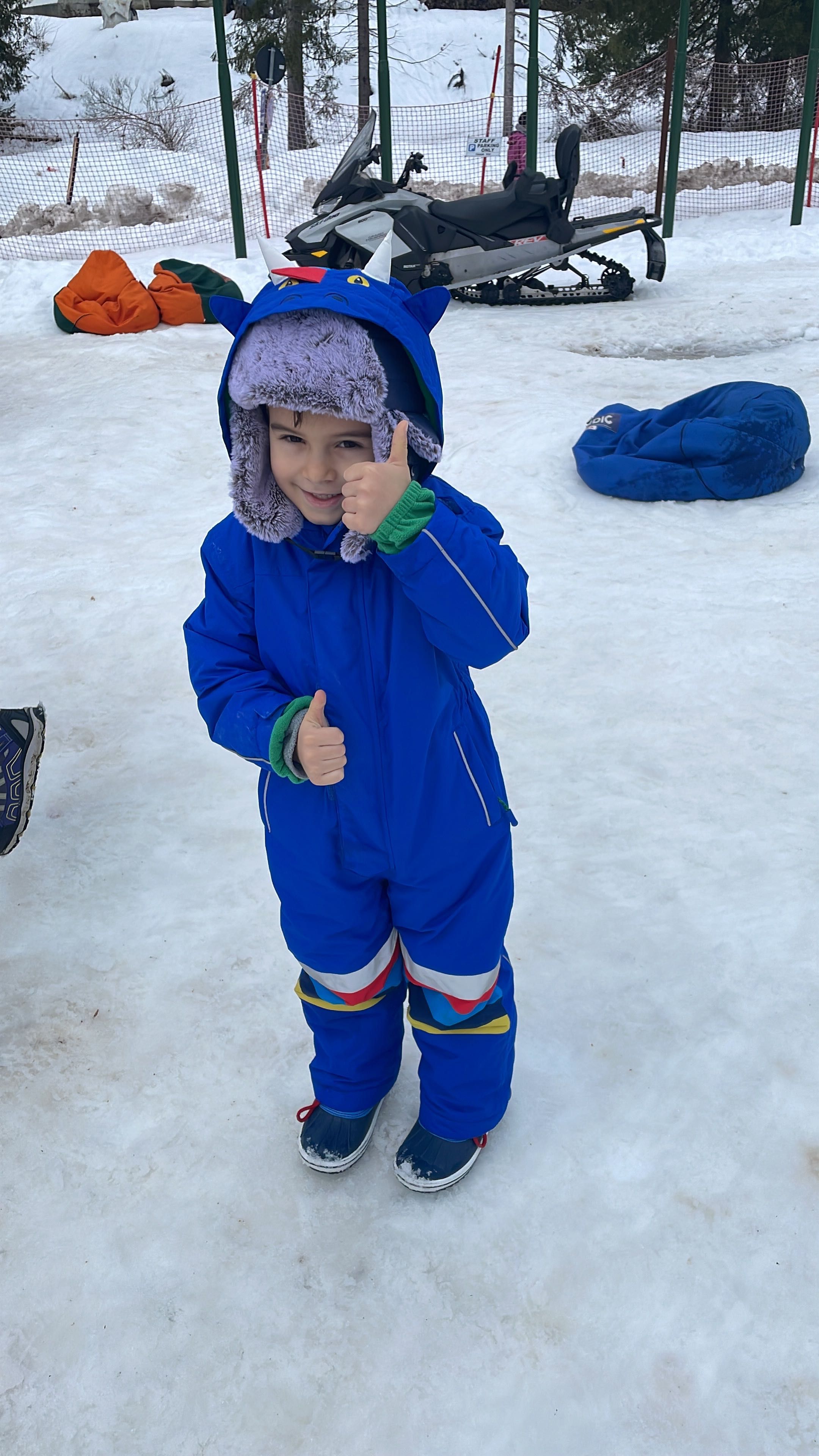 Salopetă Ski/ Costum Ski Copii reflectorizant
