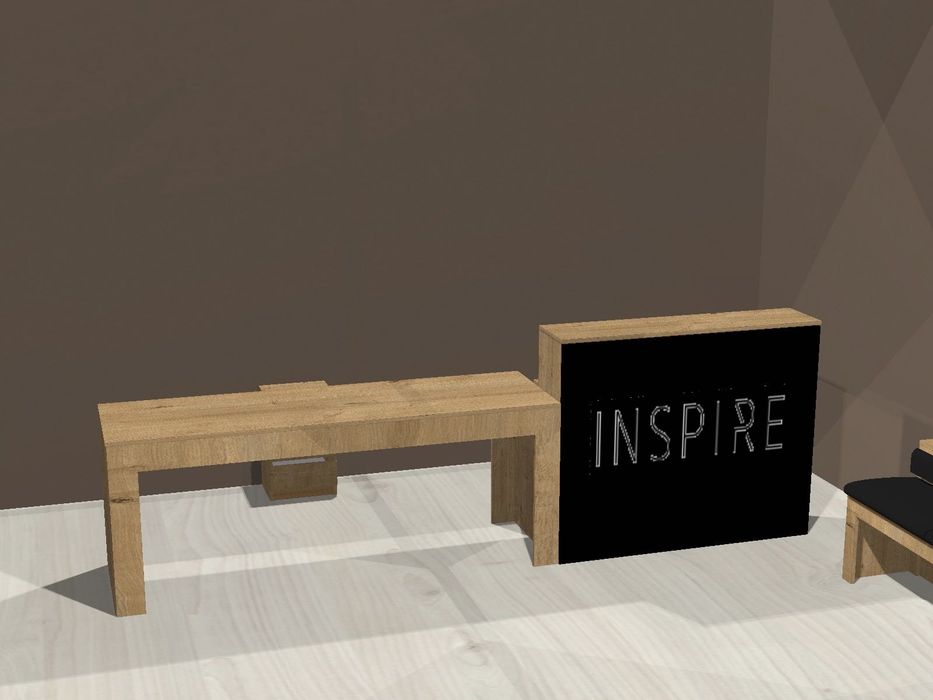 Рецепция с два маникюрни стола