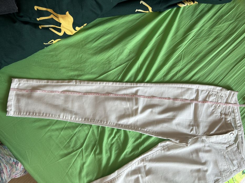 Vand blugi albi YESSICA Skiny leg