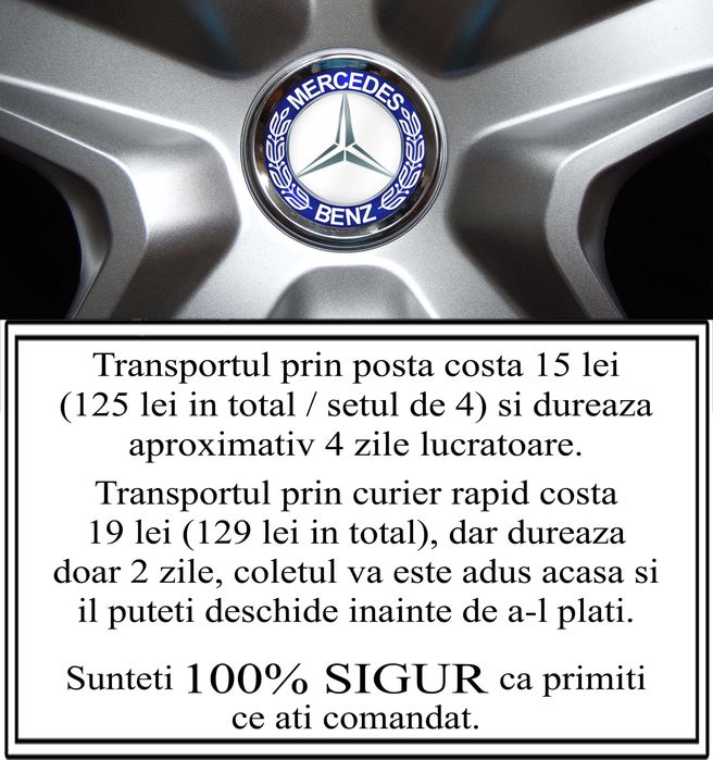 Capace roti 16 Mercedes – Imitatie jante aliaj