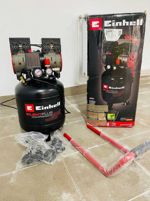 Compresor silențios Einhell TE-AC 24, 24 l,750 W, 240 V,8 bari,116 PSI